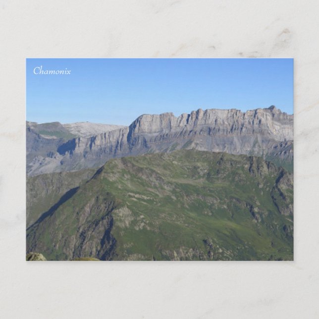 Cartão Postal Alps Franceses Chamonix (Frente)