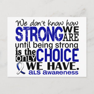 Cartão Postal ALS como somos fortes