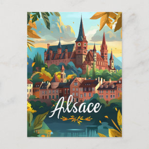 Cartão Postal Alsace França