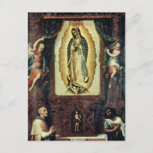 Cartão Postal Altarpeça da Virgem de Guadalupe por Cabrera