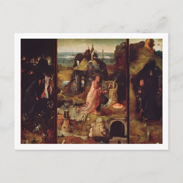 Cartão Postal Altarpeça dos Hermits (óleo no painel) (Frente)