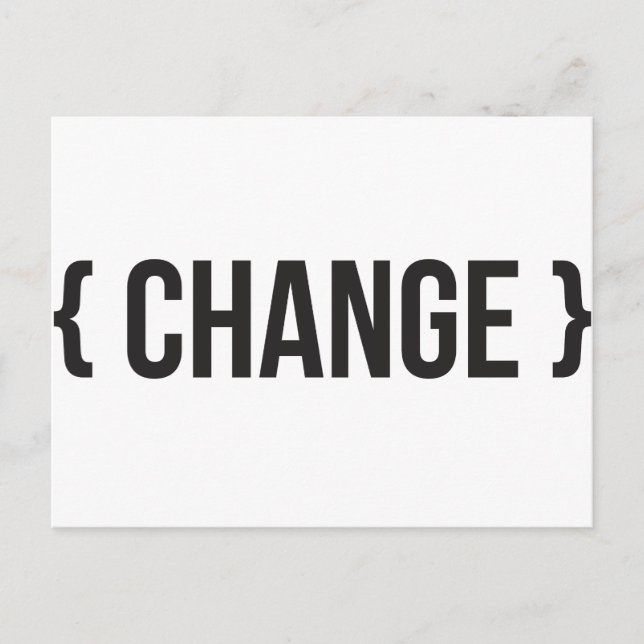 Cartão Postal Alteração - Colchado - Preto e Branco (Frente)