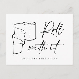 Cartão Postal Alteração da Data Adiada Cancelamento