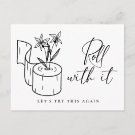 Cartão Postal Alteração da Data Adiada Cancelamento