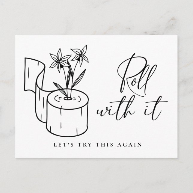 Cartão Postal Alteração da Data Adiada Cancelamento (Frente)