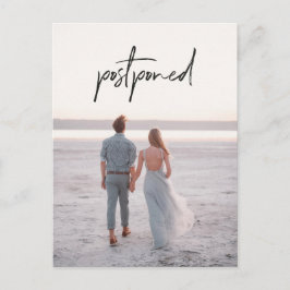 Cartão Postal Alteração de Data do Adiamento de Casamento de Fot