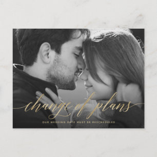 Cartão Postal Alteração dos planos   Adiamento de Casamento de F