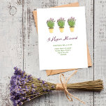 Cartão Postal Alteração Elegante de endereço | Anúncio de mudanç<br><div class="desc">Lavanda elegante | Anúncio de mudança de residência. Este é um modelo pronto para você adicionar seus detalhes a.</div>
