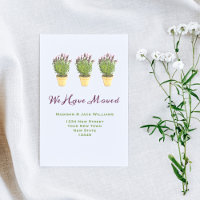 Alteração Elegante de endereço | Anúncio de mudanç