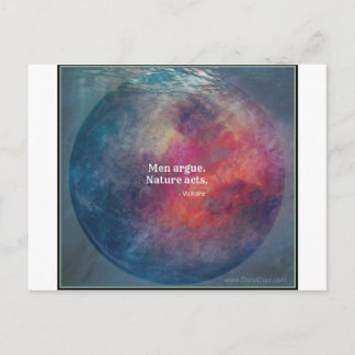 Cartão Postal Alterações climáticas: design de "Men Argue - Natu