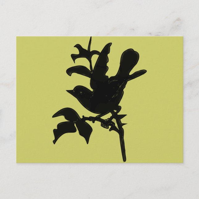 Cartão Postal Alterar Cor de Fundo (Frente)