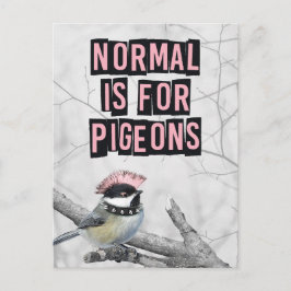 Cartão Postal Alternative Punk Bird Anti Conformity