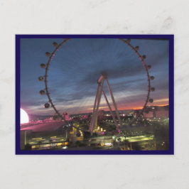 Cartão Postal Alto Cilindro e a Esfera de Las Vegas