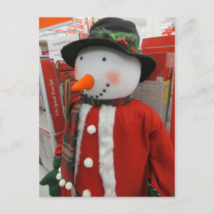 Cartão Postal Alto Snowman