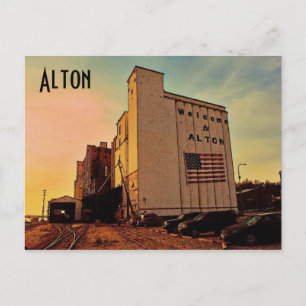 Cartão Postal Alton Silo Postcard