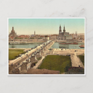 Cartão Postal Altstadt, Dresden, visto do Ministério da Guerra,
