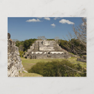 Cartão Postal Altun Ha é um sítio maia que data de 200