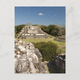 Cartão Postal Altun Ha é um sítio maia que data de 200