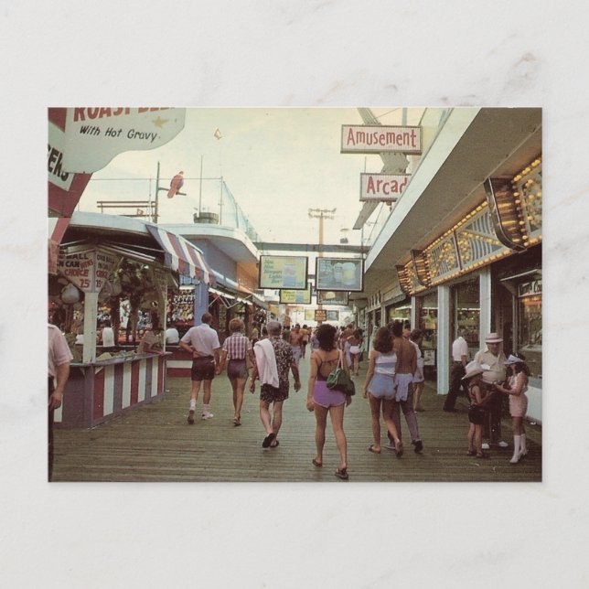 Cartão Postal Alturas da costa, NJ (Frente)