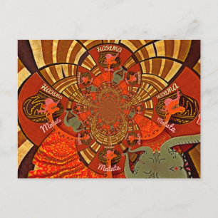 Cartão Postal Alturas Impressionantes: Linda Girafa Africana Eng