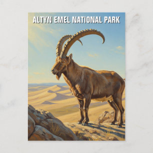Cartão Postal Altyn Emel National Park Viagem do Cazaquistão
