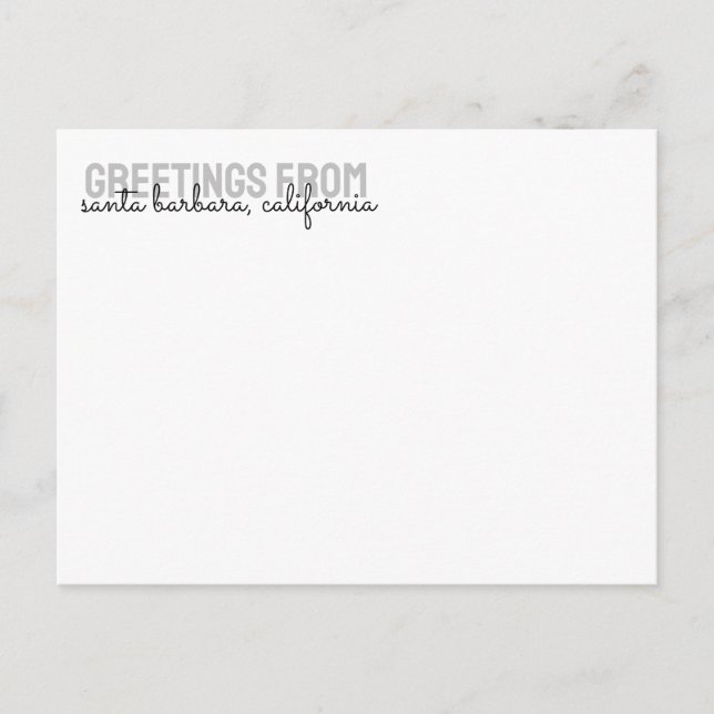 Cartão Postal Aluguel de férias com guarda-chuva de praia - Cart (Frente)