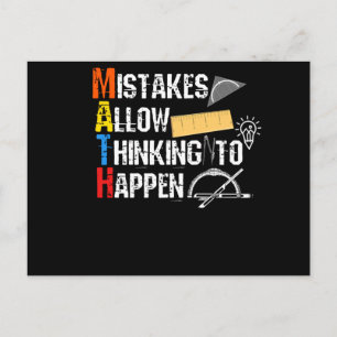 Cartão Postal aluno, professor, equação, ensino, escola, cálculo