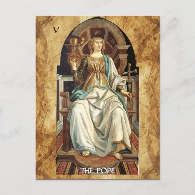 CARTÃO POSTAL ALVAS DE RENASCIMENTO ANTIQUAS 5/POPE (Frente)