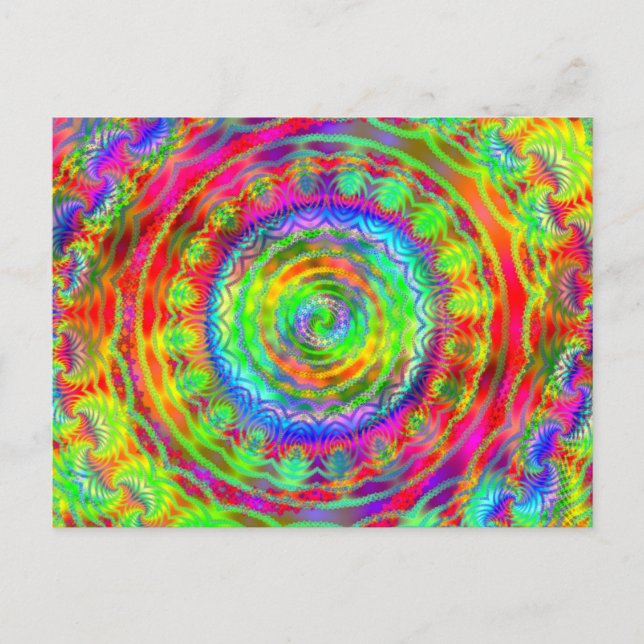 Cartão Postal Alvo Tiedye (Frente)