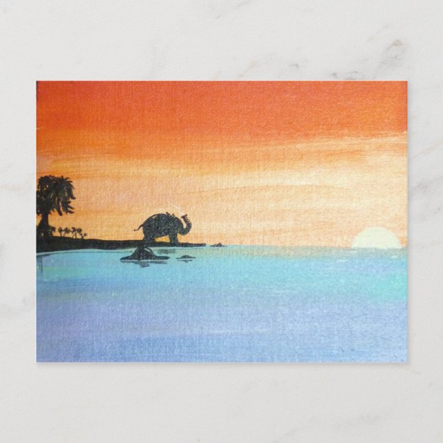 Cartão Postal Alvorada De Peace_ElephantOfferingPrayers_AnjaliSa (Frente)