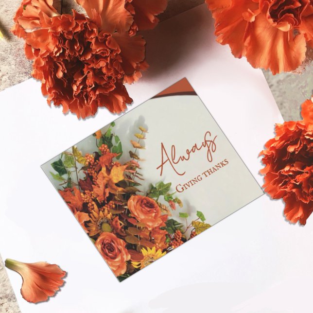 Cartão Postal Always Giving Thanks (Criador carregado)