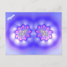 ALYSSA ~ Design Fractal 3D ~ Blue Maut Rosa ~