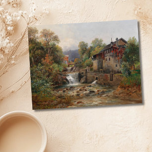 Cartão Postal "Am Mühlenbach" (Pela Corrente de Mill)