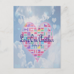 Cartão Postal Amai-vos uns aos outros