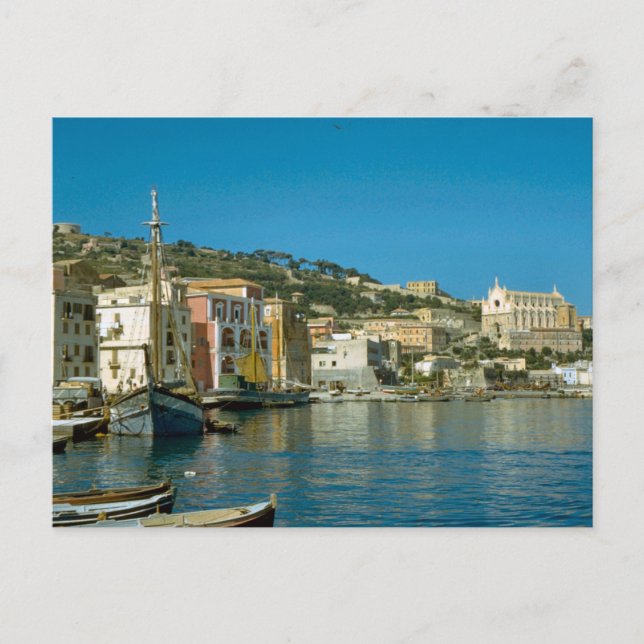 Cartão Postal Amalfi, frente de água (Frente)