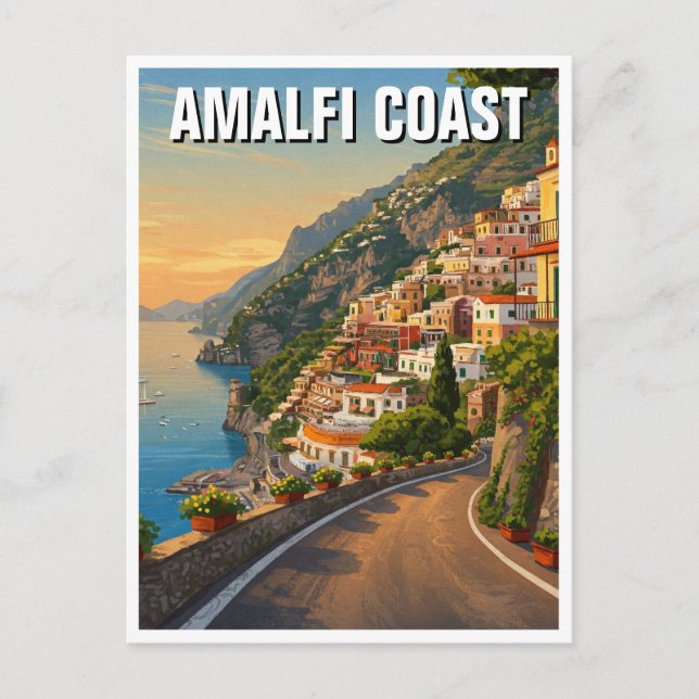 Cartão Postal Amalfi Itália (Frente)