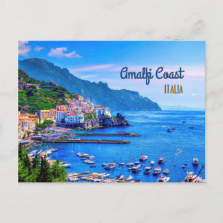 Cartão Postal Amalfi Itália Europa Moderna Viagem Fotografia