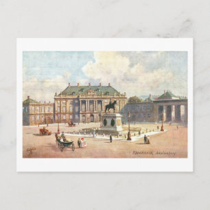 Cartão Postal Amalienborg Antigo em Copenhague