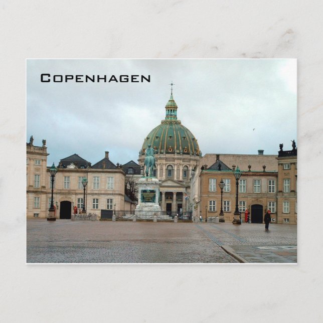Cartão Postal Amalienborg - Copenhaga (Frente)