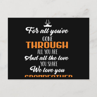 Cartão Postal Amamos Seu Avô