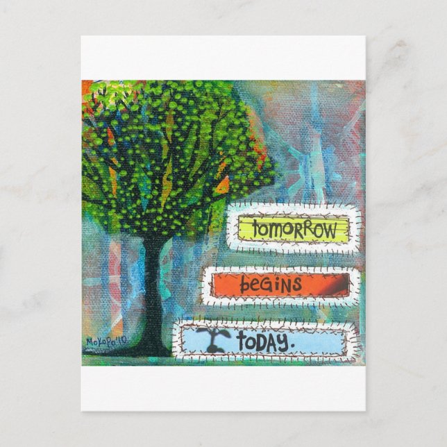 Cartão Postal Amanhã Começa Hoje (Frente)