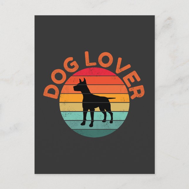 CARTÃO POSTAL AMANTE DE CÃES (Frente)