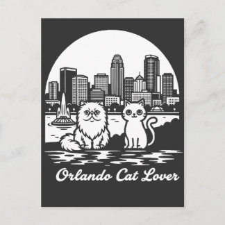 Cartão Postal Amante de Gatos da Cidade de Orlando Flórida