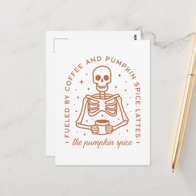 Cartão Postal Amante de latão de especiarias de abóbora (Frente/Verso In Situ)