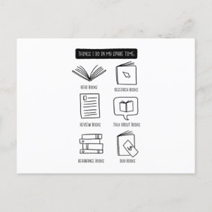 Cartão Postal Amante de livros