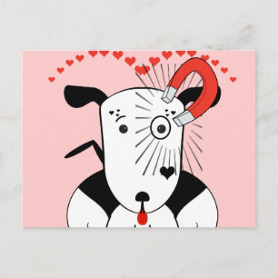 Cartão Postal Amante de Pit Bull Petey Amante de Bull Terrier Am