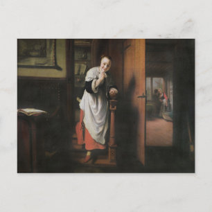 Cartão Postal Amantes com escuta feminina