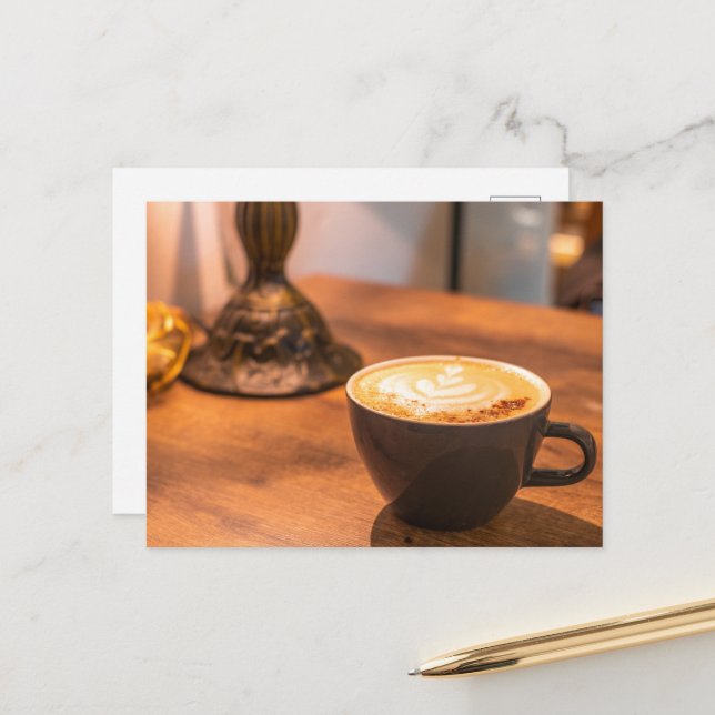 Cartão Postal Amantes De Café (Frente/Verso In Situ)