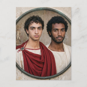 Cartão Postal Amantes de Fayum ... Egito do Período Romano