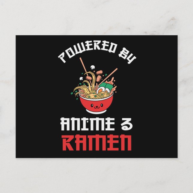 Cartão Postal Amantes de Ramen & Anime | Presente perfeito (Frente)